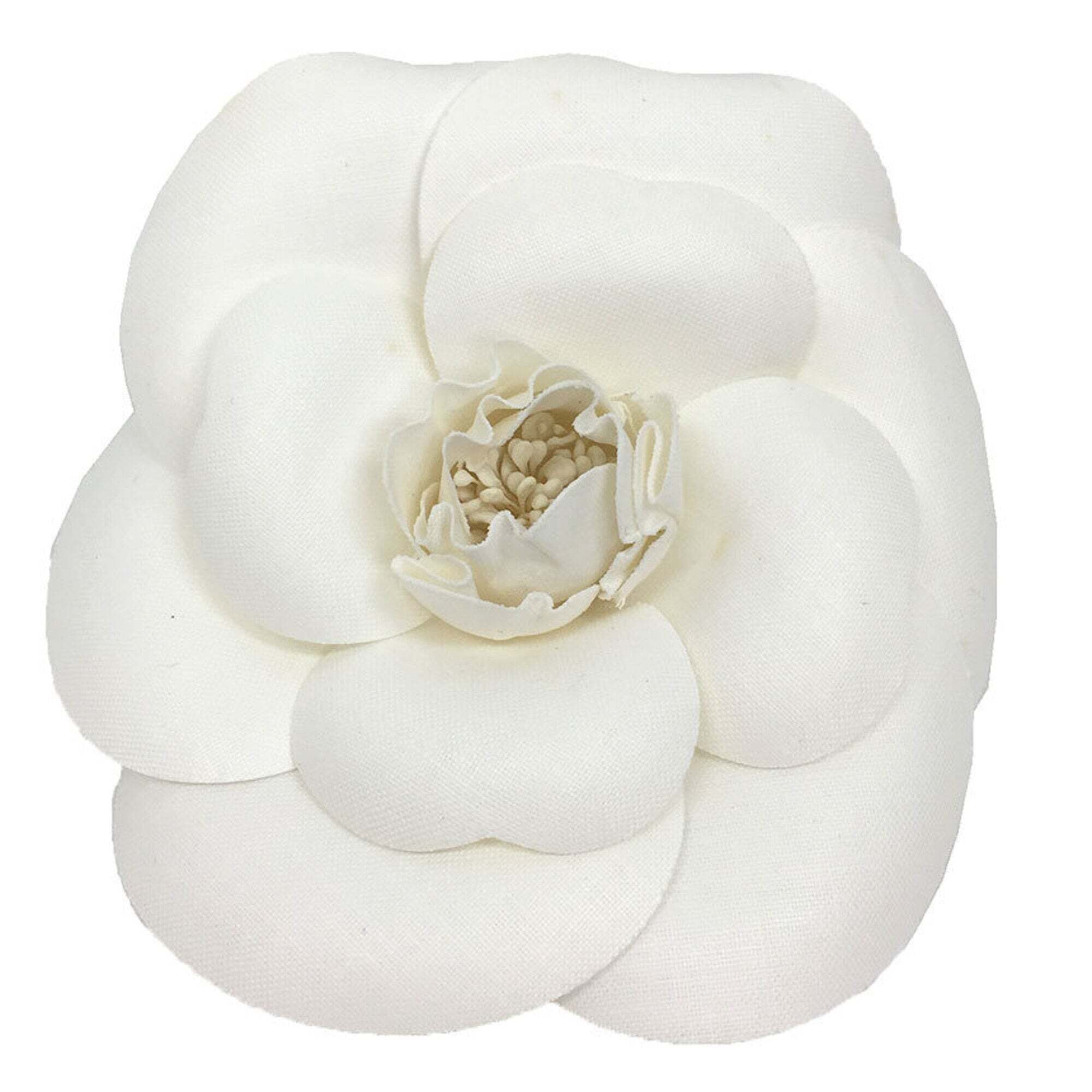 Chanel Camellia Corsage Brooch White Chanel Women's Ceremony